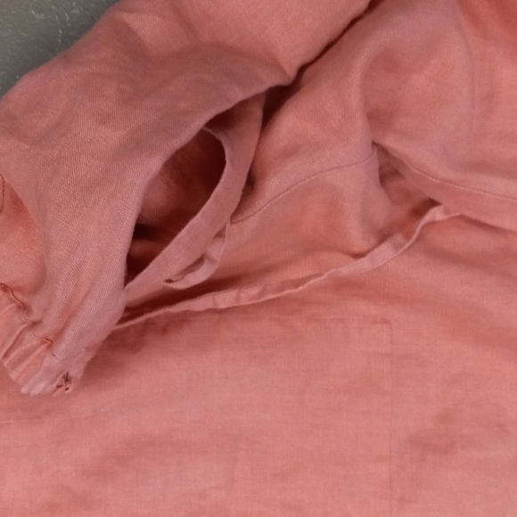 **VINTAGE** Units Pink 100%LINEN Pants With Pockets - Picture 8 of 13